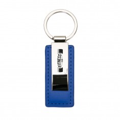 Chaveiro Metal com Couro com Personalização