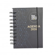Agenda Diária 2026 Wire-O Personalizada 