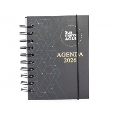 Agenda Diária 2026 Wire-O Personalizada 