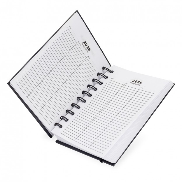 Agenda Diária 2026 Wire-O Personalizada 
