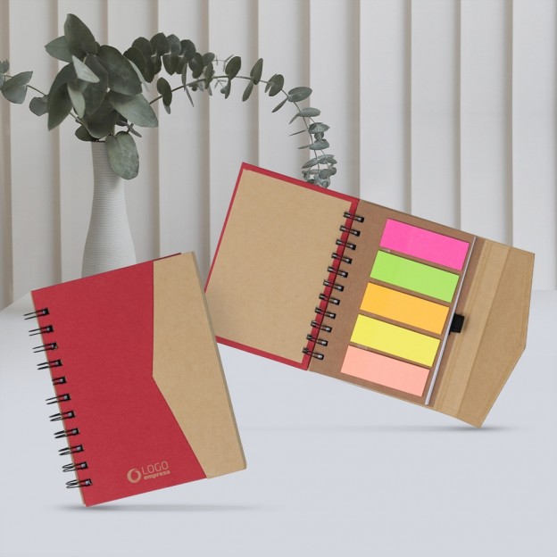 Caderno Ecológico com Autoadesivos com Personalização