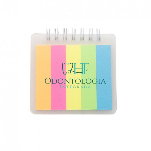 Bloco de Anotações com Autoadesivos Customizado 