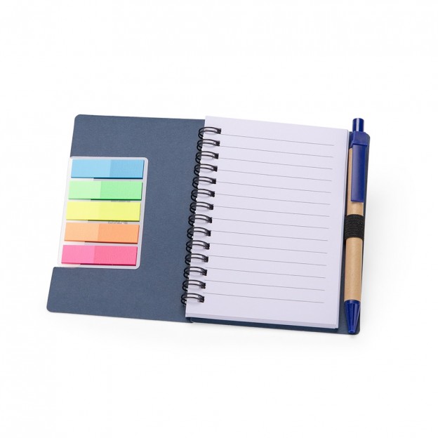 Bloco de Anotações com Autoadesivos e Caneta Personalizado