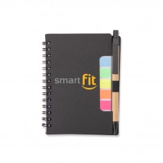 Bloco de Anotações com Autoadesivos e Caneta Personalizado