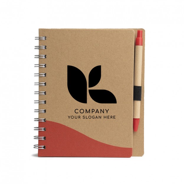 Caderneta ecológica com Caneta com Personalização