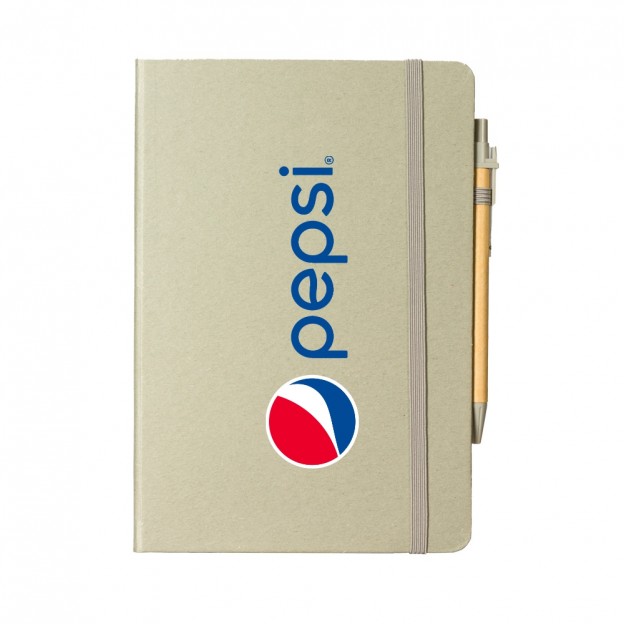 Caderneta Fibra de Arroz com Caneta Personalizado