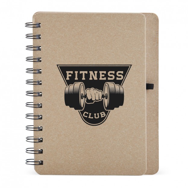 Caderneta Kraft B6 com Porta Caneta com Personalização