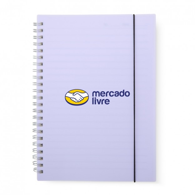 Caderno A5 Plástico Personalizado