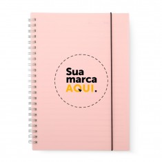 Caderno A5 Plástico Personalizado