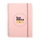 Caderno A5 Plástico Personalizado
