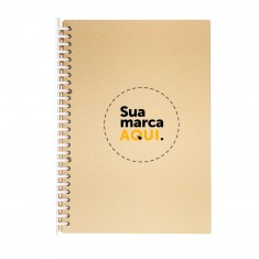 Caderno B5 Kraft Personalizado 