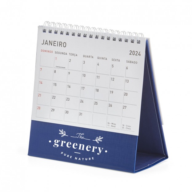 Calendário de Mesa P com Personalização