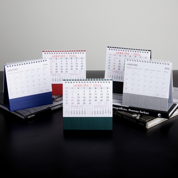 Calendário de Mesa P com Personalização