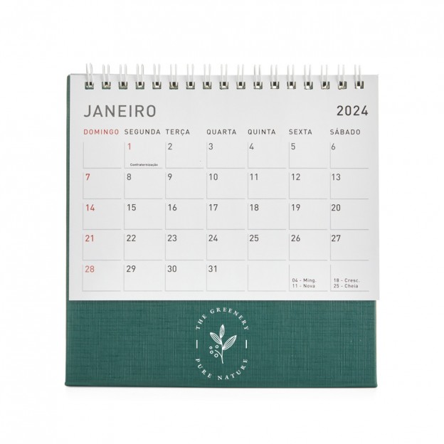 Calendário de Mesa P com Personalização