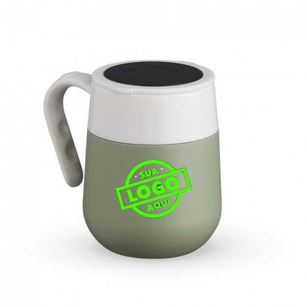 Caneca Térmica Inox 500ml com Display LED Personalizado