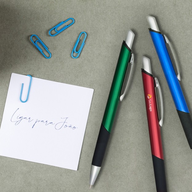 Caneta Metal Quadrada Personalizada