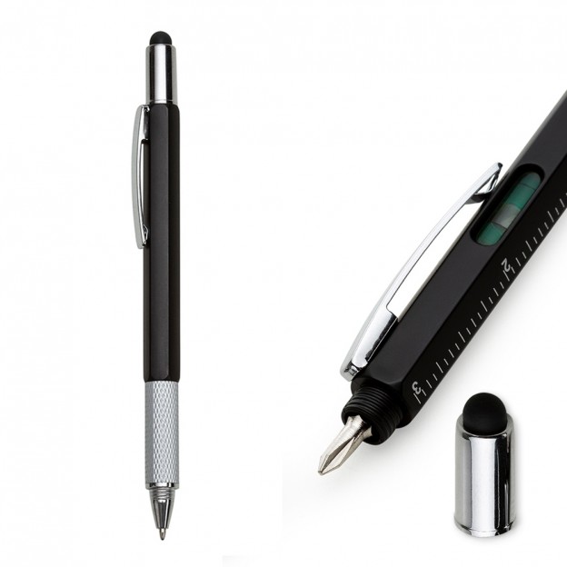 Caneta Plástica Touch Multifunções Personalizada