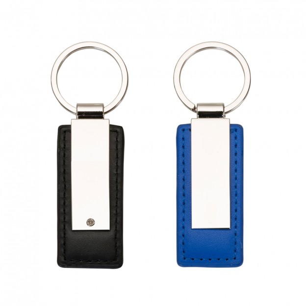 Chaveiro Metal com Couro com Personalização