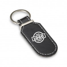 Chaveiro de Couro Sintético com Personalização