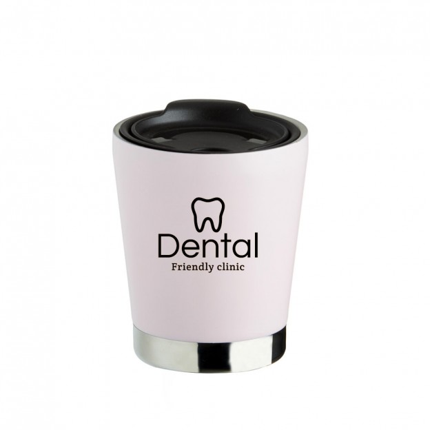 Copo Parede Dupla Inox 300ml com Personalização