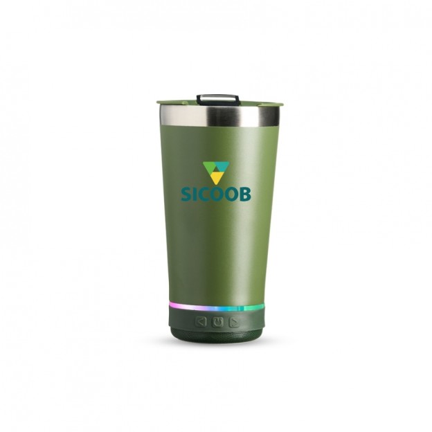 Copo Térmico 400ml com Caixa de Som Personalizada