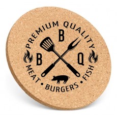 Descanso de Copo Cortiça Redondo Personalizado 