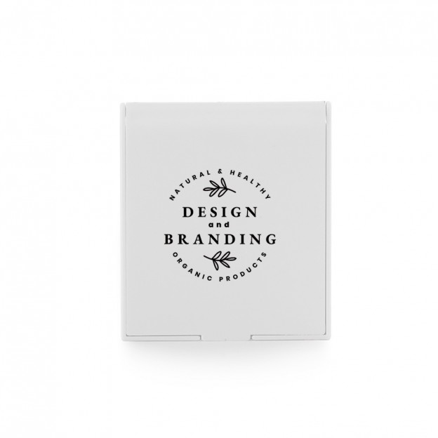 Espelho Plástico Retangular Sem Aumento com Personalização