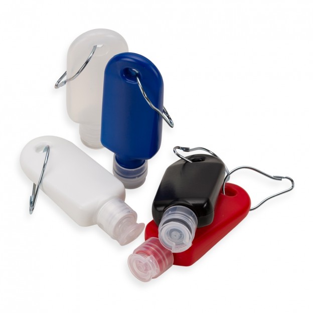 Frasco Plástico 40ml com Mosquetão Personalizado 