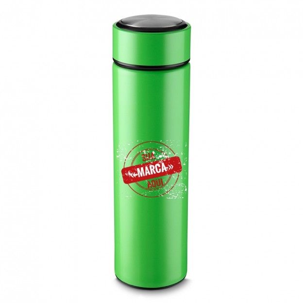 Garrafa Inox Térmica 450ml com Infusor Personalizada