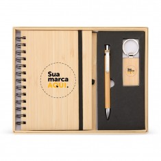 Kit Executivo Ecológico 3 Peças Personalizado