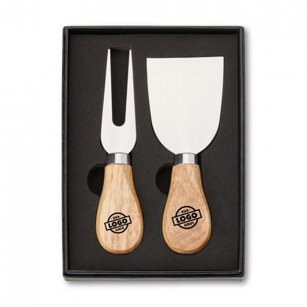 Kit Queijo 2 Peças com Personalização
