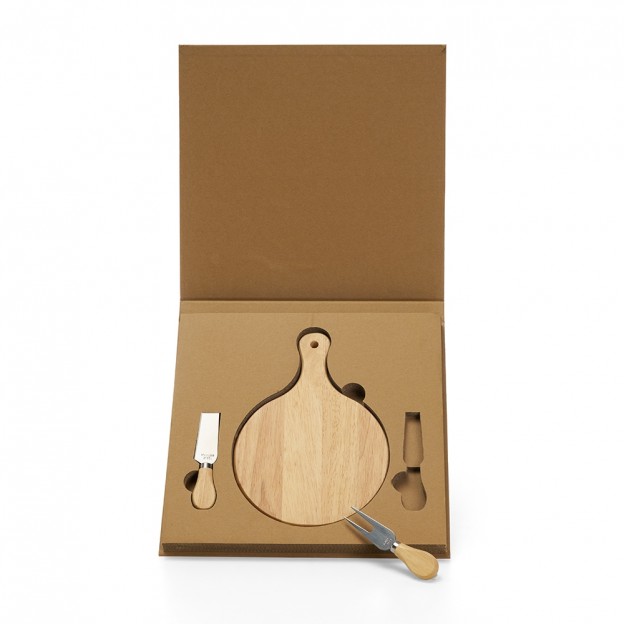 Kit Queijo 3 Peças com Logo Empresa