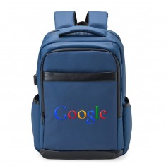Mochila Couro Sintético USB 21 Litros com Personalização