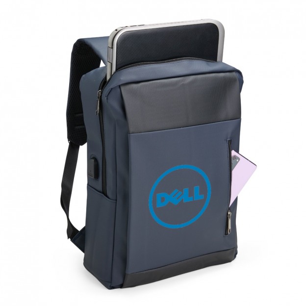 Mochila PU Impermeável Antifurto 22L com Personalização