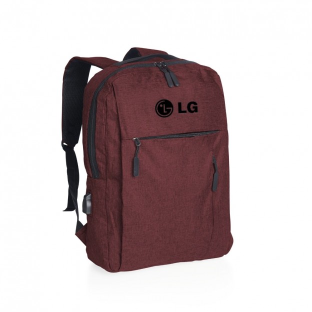 Mochila de Nylon USB 20L Personalizada
