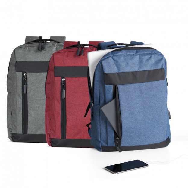 Mochila de Nylon USB 21L Customizada