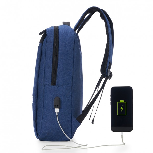 Mochila de Nylon USB 21L para Brinde