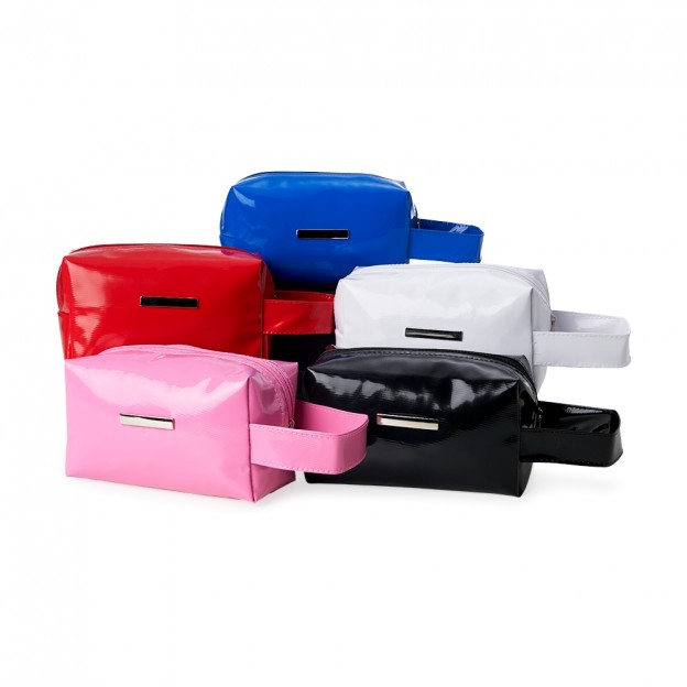 Necessaire Vinil Impermeável com Plaquinha Personalizada