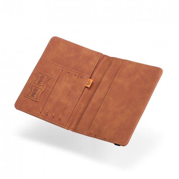 Porta Passaporte em Couro Sintético com Personalização