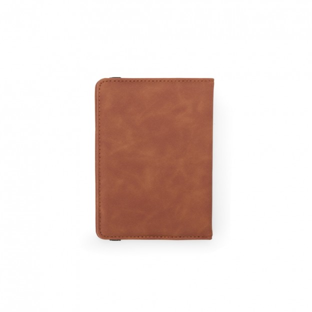 Porta Passaporte em Couro Sintético com Personalização