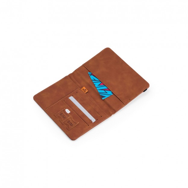 Porta Passaporte em Couro Sintético com Personalização