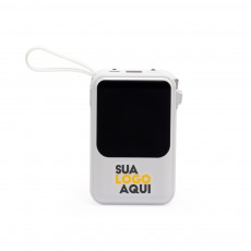 Power Bank 10.000mAh Personalizado com Lanterna e Multissaídas 