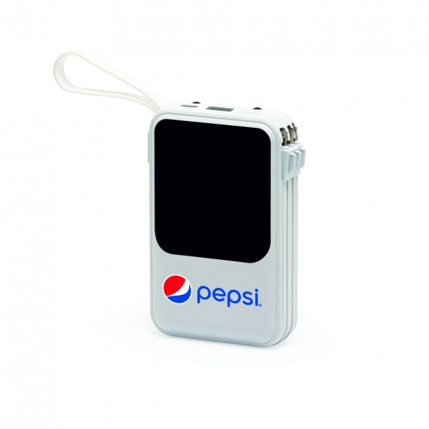 Power Bank 10.000mAh Personalizado com Lanterna e Multissaídas 