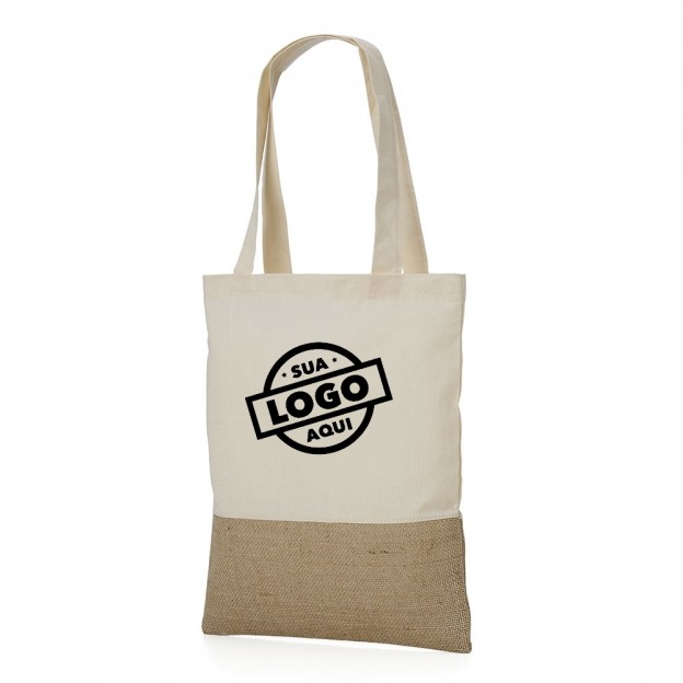Sacola Ecológica em Algodão e Juta com Personalização