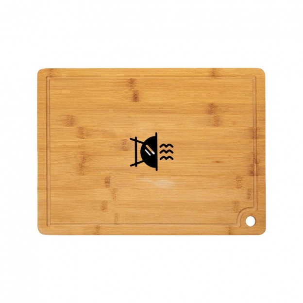 Tábua de Corte com Canaleta para Presente