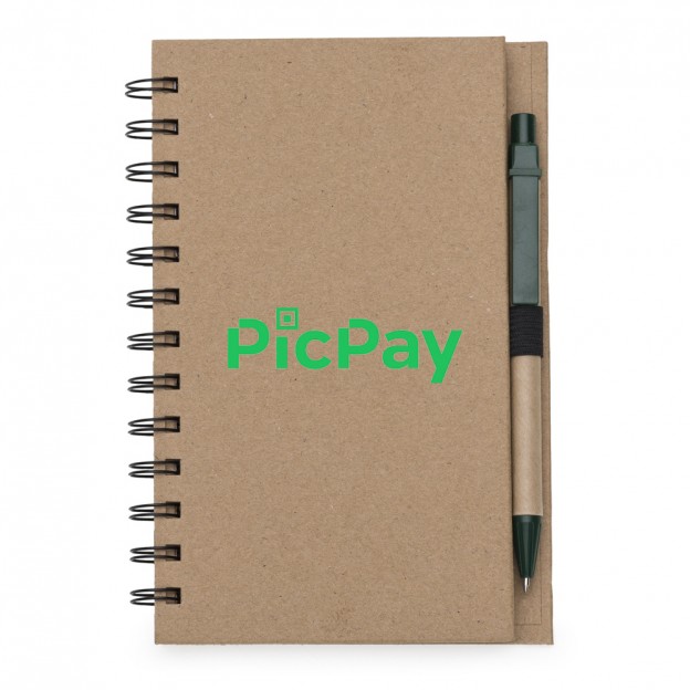 Bloco de Anotações com Caneta e Autoadesivos Personalizado