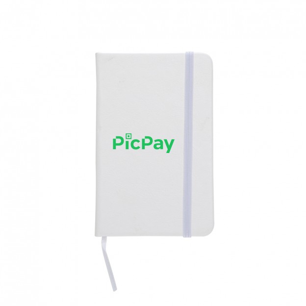 Caderneta de Couro Sintético 14 x 8 com Pauta Personalizada Caderneta de Couro Sintético 14 x 8 com Pauta Personalizada