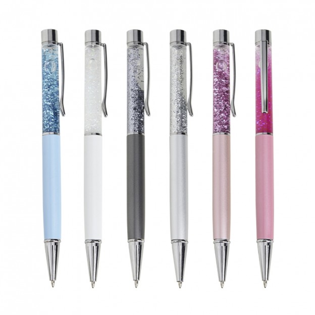 Caneta Metal Glitter Customizada