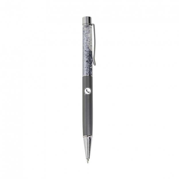 Caneta Metal Glitter Customizada