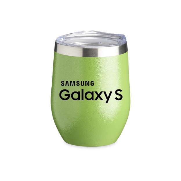 Copo Inox Texturizado Parede Dupla 320ml Personalizado